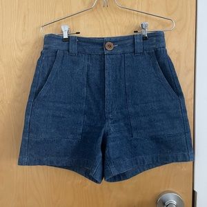 Beaton Linen Utility Shorts / Size 6